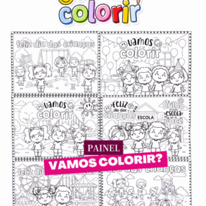KIT PAINEIS VAMOS COLORIR?