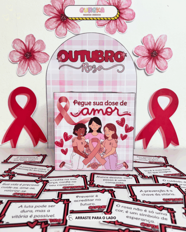 CAIXA MOTIVACIONAL OUTUBRO ROSA - Imagem 2