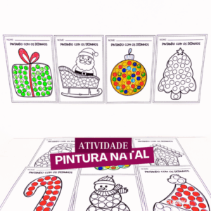 Kit 10 Atividades de Natal – Pintura Sensorial, Criatividade e Encanto para Dezembro!