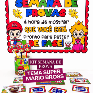 KIT SEMANA DE PROVAS - TEMA SUPER MARIO