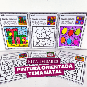 ATIVIDADE PINTURA ORIENTADA TEMA NATAL