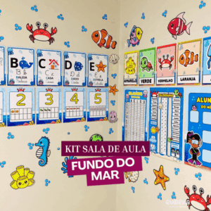 KIT SALA FUNDO DO MAR