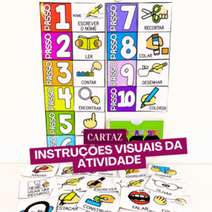 CARTAZ INSTRUÇÕES VISUAIS DA ATIVIDADE