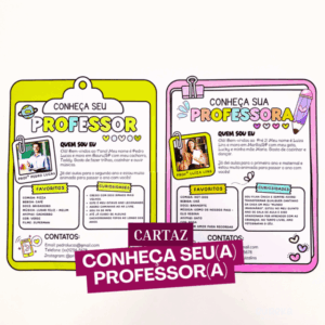 CARTAZ CONHEÇA SEU(A) PROFESSOR(A)