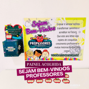 Painel de Acolhida – Sejam Bem-Vindos, Professores