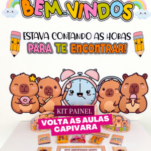 Kit Volta às Aulas – Capivara Cute
