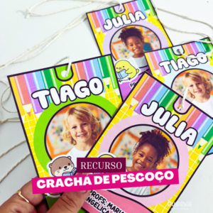 Crachás de Pescoço Editáveis