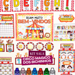 Kit de Ornamentação – Circo Mágico dos Bichinhos