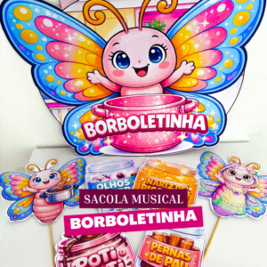 SACOLA MUSICAL BORBOLETINHA