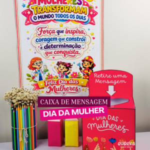 CAIXA DE MENSAGENS DIA DA MULHER