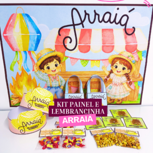 Kit Painel e Lembrancinhas Arraiá