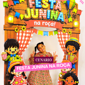 Cenário Festa Junina na Roça