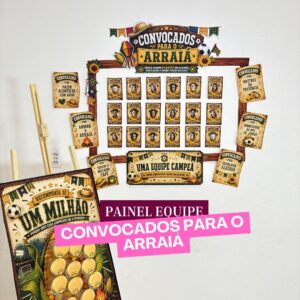 PAINEL EQUIPE CONVOCADOS PARA O ARRAIÁ