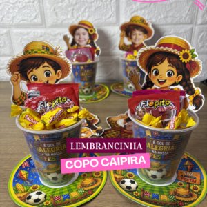 Lembrancinha Copo Caipira Personalizável