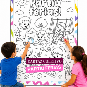 Cartaz Coletivo Partiu Férias