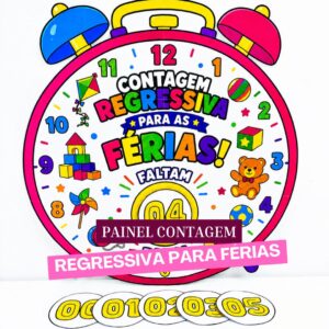 Painel Contagem Regressiva para as Férias