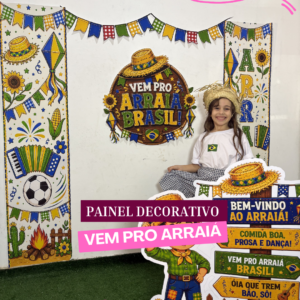 PAINEL DECORATIVO VEM PRO ARRAIÁ