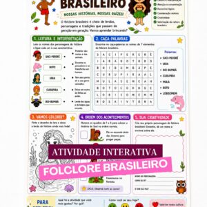 Atividade Folclore Brasileiro