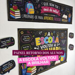 Painel Retorno dos Alunos: A Escola Voltou a Brilhar