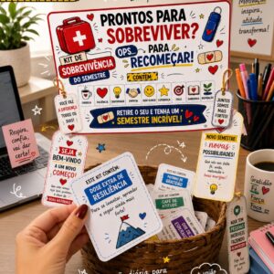 CESTA MOTIVACIONAL PARA EQUIPE: PRONTOS PRA RECOMEÇAR