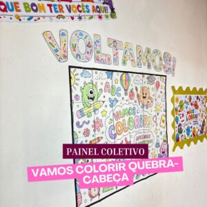 PAINEL COLETIVO – VAMOS COLORIR QUEBRA-CABEÇA
