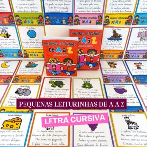 PEQUENAS LEITURINHAS DE A A Z — LETRA CURSIVA