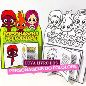 Luva Livro dos Personagens do Folclore
