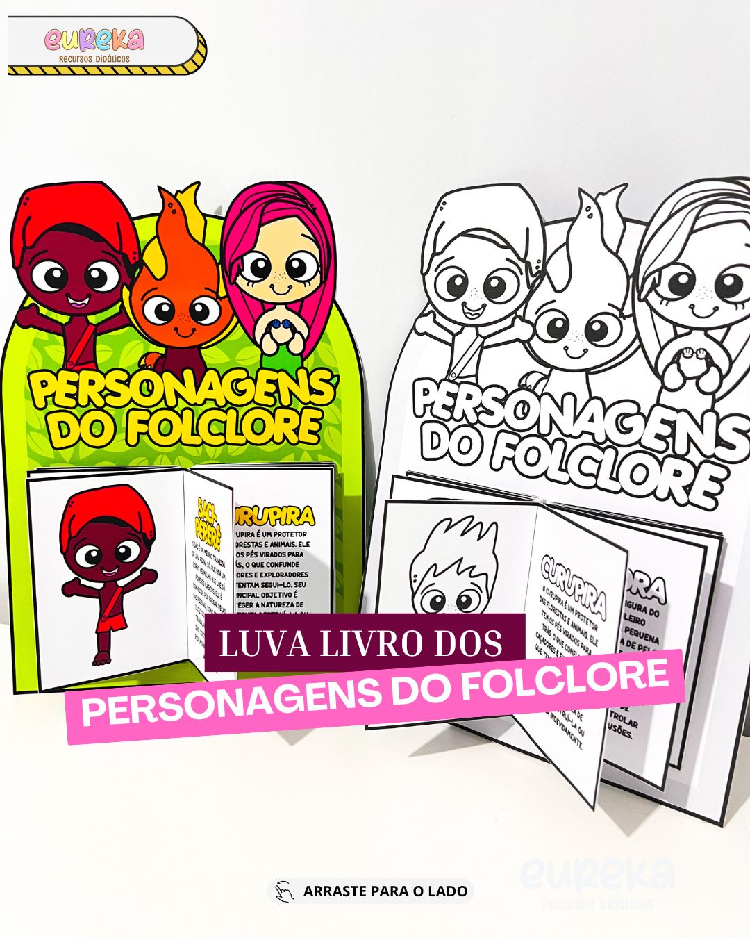 Luva Livro dos Personagens do Folclore