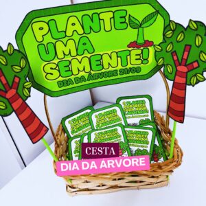 Cesta Lembrancinha Dia da Árvore