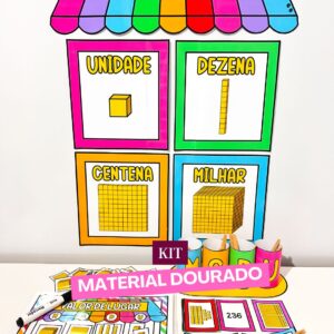 Kit Recurso de Material Dourado