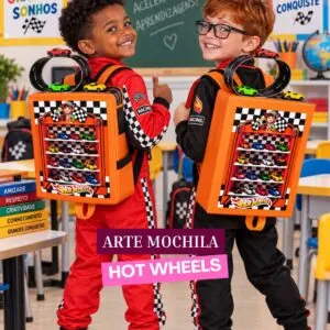Arte Mochila Hot Wheels