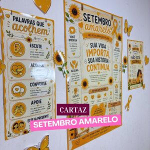 Kit Cartaz Setembro Amarelo – Conscientização e Valorização da Vida